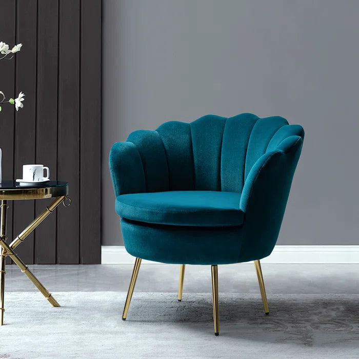 Hendrix Velvet Barrel Chair
