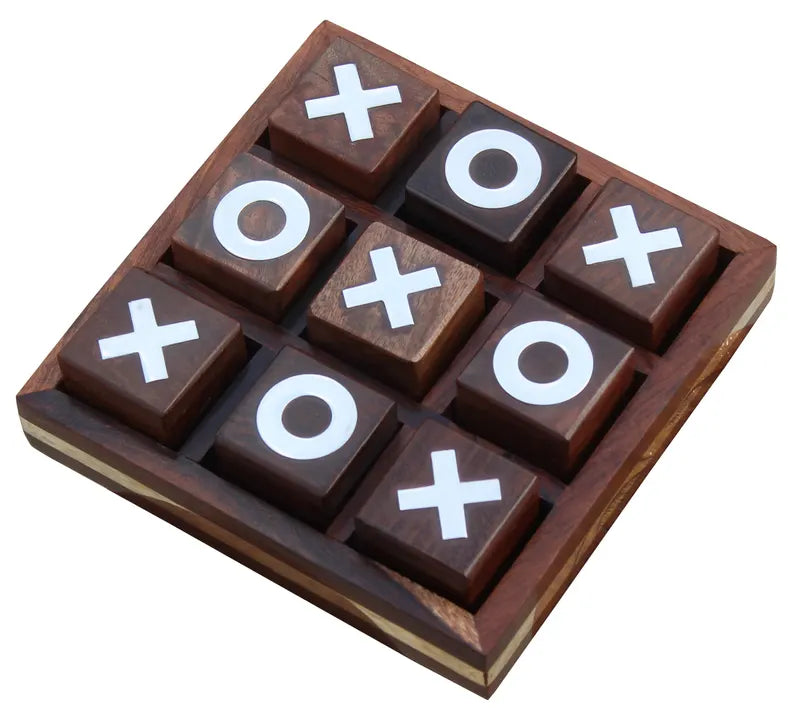 wooden tic tac toe perfect gifting for birthday | Tic Tac Toe Game for Kids and Family Board Games | table top Nought | board game