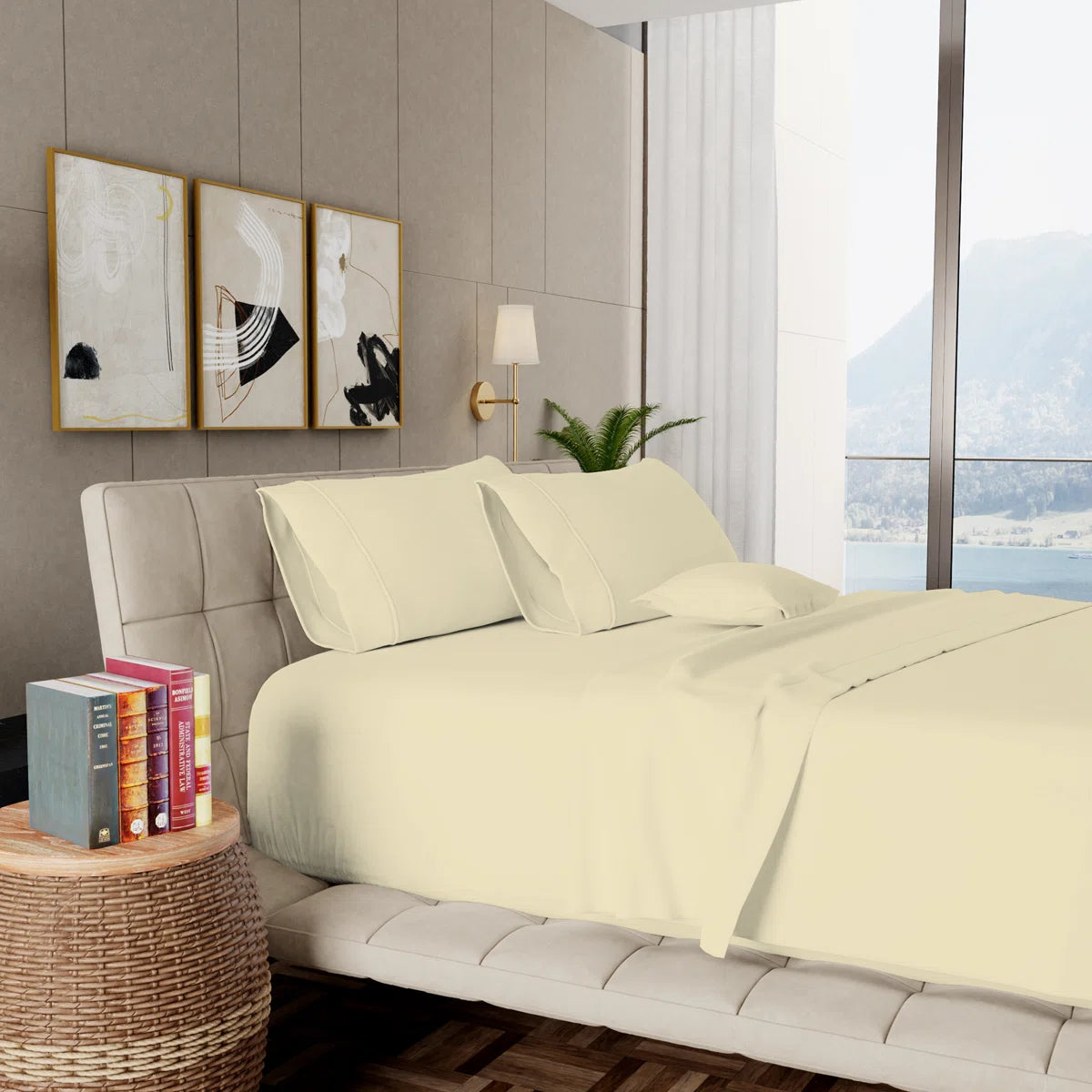 1000TC Ultra-Soft & Silky Luxury Egyptian Cotton Sheet Set